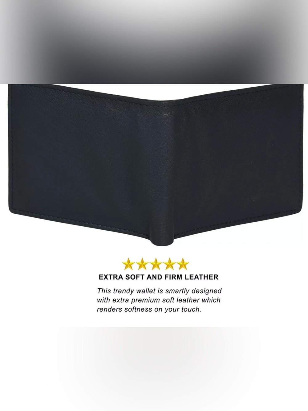 Classic Black RFID-Blocking Men's Wallet 🖤 - Picture 3 of 6